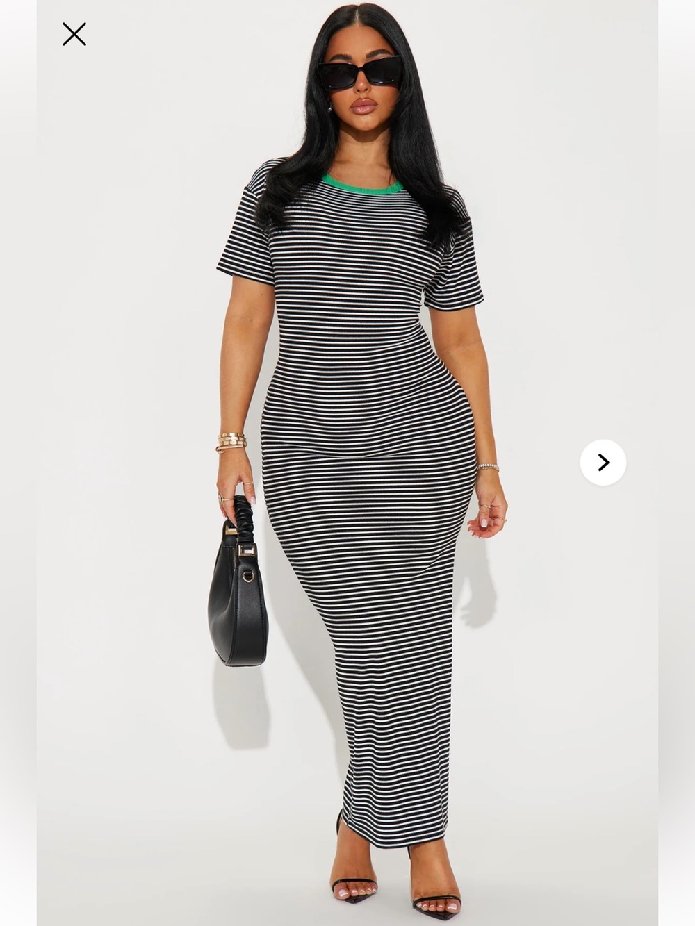 Fashion Nova Miranda Maxi T-Shirt Dress